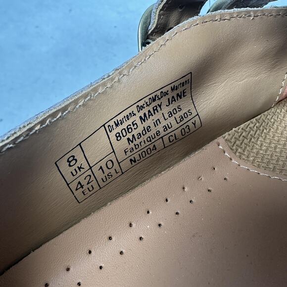 Dr Martens Shoes Womens Size 10 Ambassador Mary Jane Double Strap Heart Cutout - Picture 7 of 11